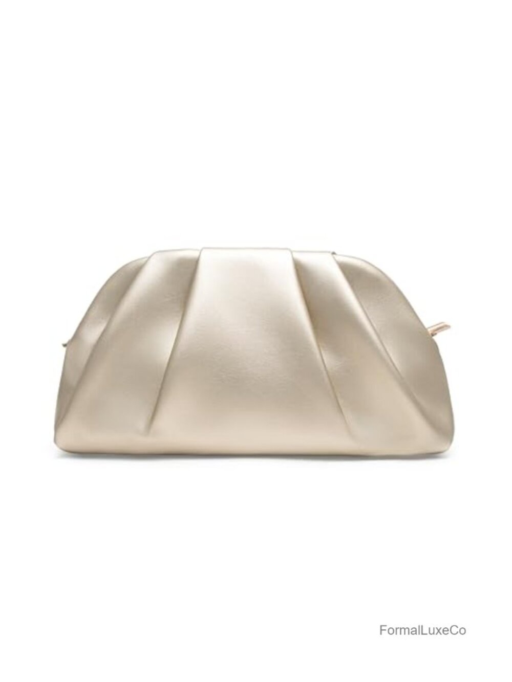 Elegant Pleated PU Evening Clutch Bag Convertible Crossbody for Weddings Proms